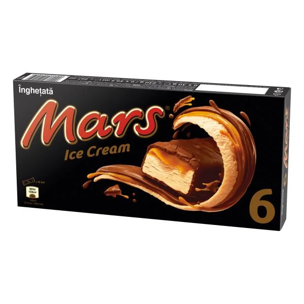 MARS 6 Batoane Inghetata Lapte Caramel 240g