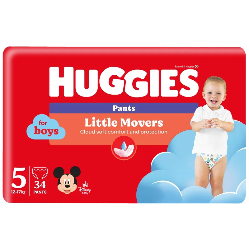 HUGGIES 34 Scutece Chilotel Marimea Baieti 17000g