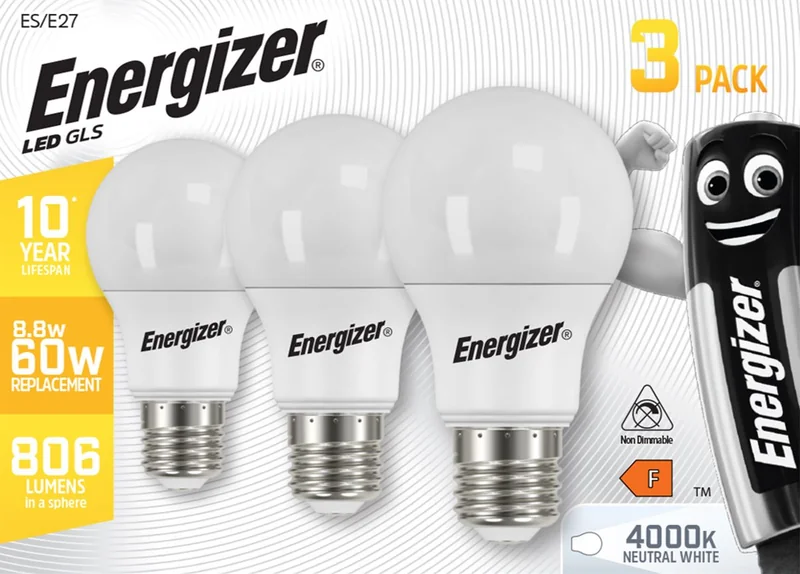ENERGIZER 3 Becuri Led Gls Deee Lei 8.8 W 3buc