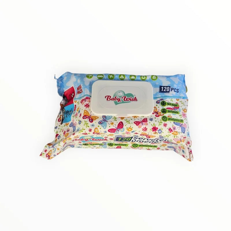 BABY WISH Wish Servetele Umede Copii Baby Bebe 120buc