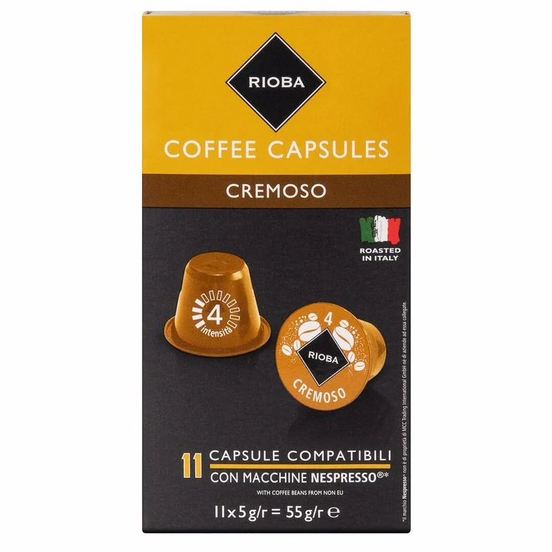 RIOBA Nespresso Cremoso Cafea Capsule 55g
