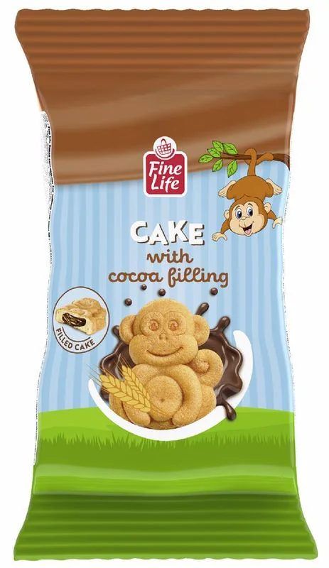 FINE LIFE Life Monkey Cake Prajitura Cacao 24x30g
