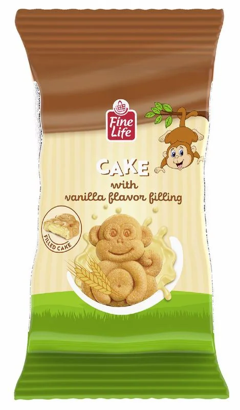 FINE LIFE Life Monkey Cake Prajitura Vanilie 24x30g