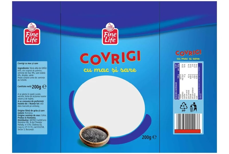 FINE LIFE Life Covrigi Mac Sare 200g