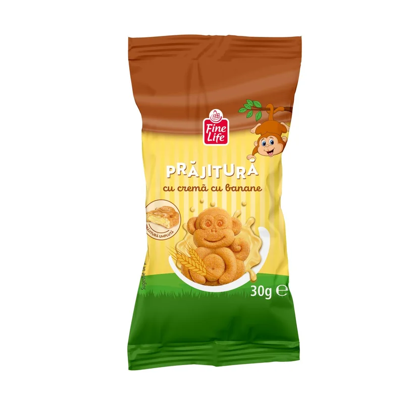 FINE LIFE Life Monkey Prajitura Banana 24x30g