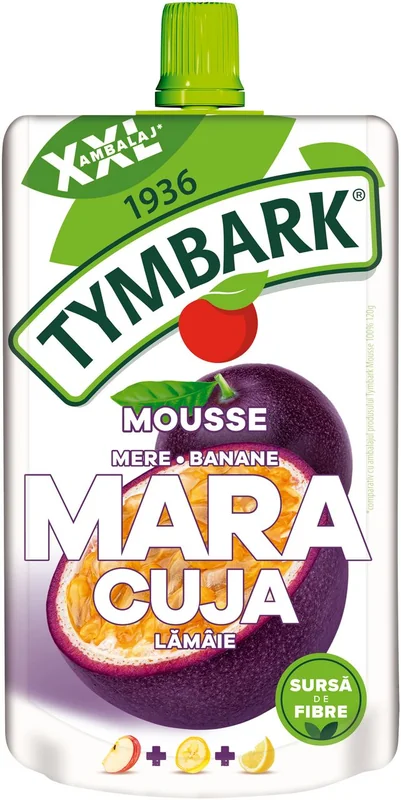 TYMBARK Mousse Mere Banana Fructul Pasiunii Lamaie 0% 10x200g