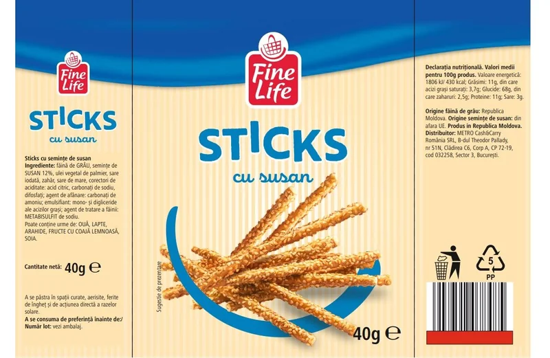 FINE LIFE Life Sticks Susan 12x40g