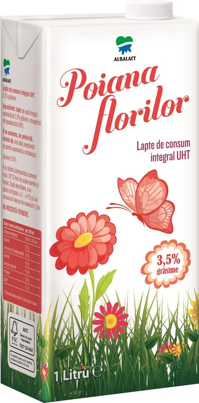 Poiana Florilor Florilor Lapte Uht 3.5% 1000ml